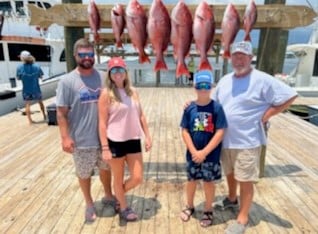 Red Snapper fishing in Orange Beach, Alabama