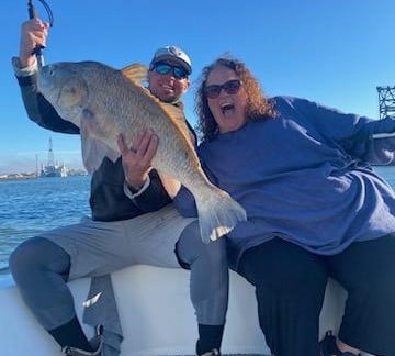 Black Drum Fishing in Galveston, Texas