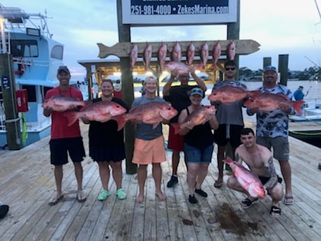 Red Snapper fishing in Orange Beach, Alabama