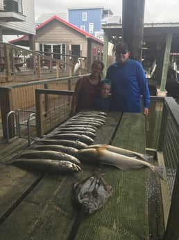 Flounder, Redfish, Speckled Trout / Spotted Seatrout fishing in Galveston, Texas