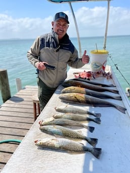 Redfish, Speckled Trout / Spotted Seatrout fishing in South Padre Island, Texas