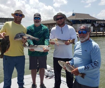 Black Drum, Flounder, Redfish fishing in Matagorda, Texas