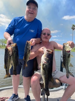 Largemouth Bass fishing in Lake Okeechobee, Florida