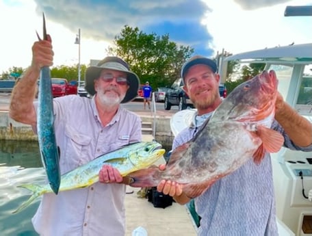 Mahi Mahi / Dorado, Red Grouper, Spanish Mackerel Fishing in Key West, Florida