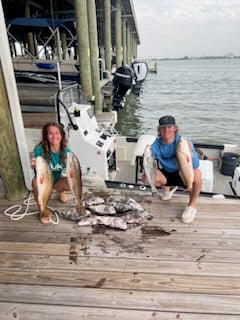 Redfish, Sheepshead Fishing in Galveston, Texas