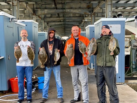 Flounder fishing in Galveston, Texas