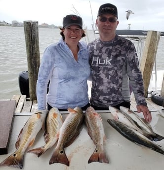 Redfish, Speckled Trout / Spotted Seatrout fishing in Galveston, Texas