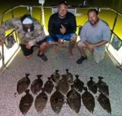 Flounder fishing in Freeport, Texas