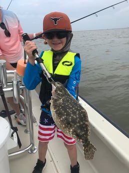 Flounder fishing in Galveston, Texas