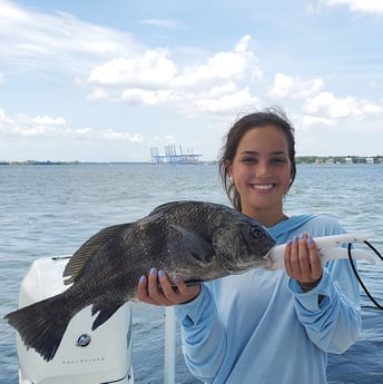 Black Drum fishing in Mount Pleasant, South Carolina