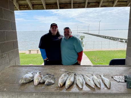 Black Drum, Redfish, Sheepshead, Speckled Trout Fishing in Palacios, Texas