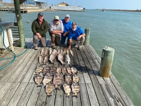 Redfish, Sheepshead Fishing in Port O&#039;Connor, Texas