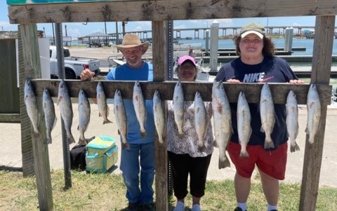 Speckled Trout / Spotted Seatrout fishing in Aransas Pass, Texas