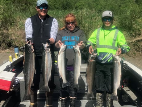 Coho Salmon fishing in Toledo, Washington