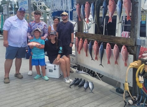 False Albacore, Red Snapper Fishing in Destin, Florida