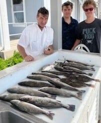 Flounder, Speckled Trout Fishing in Galveston, Texas