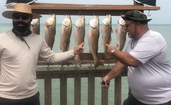 Redfish fishing in South Padre Island, Texas