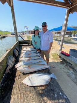 Flounder, Redfish, Sheepshead fishing in Galveston, Texas