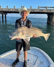 Black Drum Fishing in South Padre Island, Texas