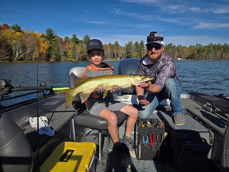 Fishing in Eagle River, Wisconsin