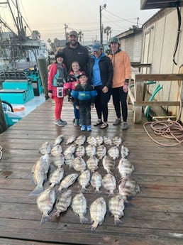 Flounder fishing in Port O&#039;Connor, Texas