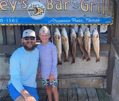 Redfish fishing in Aransas Pass, Texas