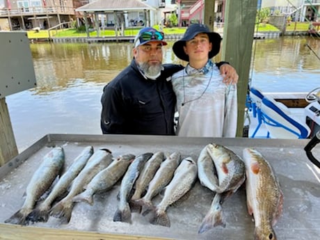 Redfish, Speckled Trout / Spotted Seatrout fishing in Galveston, Texas