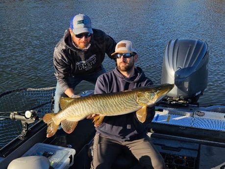 Fishing in Eagle River, Wisconsin