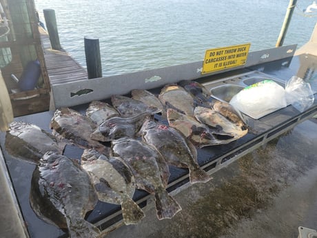 Flounder fishing in Port O&#039;Connor, Texas