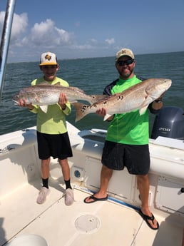 Redfish fishing in Surfside Beach, Texas