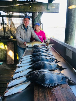 Redfish fishing in Surfside Beach, Texas