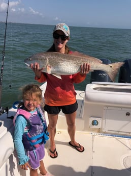 Redfish fishing in Surfside Beach, Texas