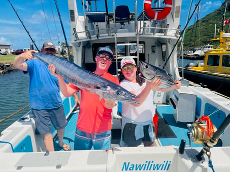 Wahoo fishing in Kapa&#039;a, Hawaii