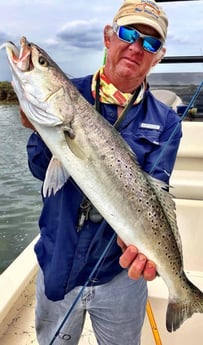 Redfish, Speckled Trout / Spotted Seatrout fishing in South Padre Island, Texas