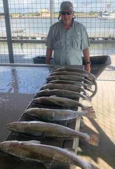 Speckled Trout / Spotted Seatrout fishing in Matagorda, Texas