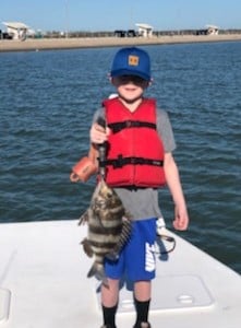 Sheepshead fishing in Corpus Christi, Texas