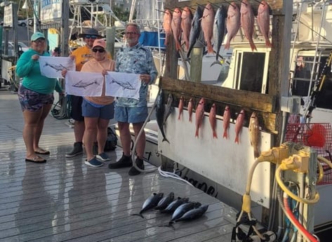 False Albacore, Red Snapper, Vermillion Snapper Fishing in Destin, Florida