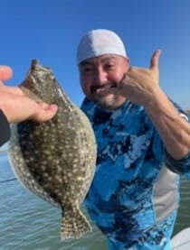 Flounder fishing in South Padre Island, Texas