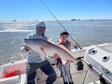 Redfish fishing in Galveston, Texas