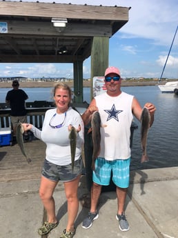 Redfish, Speckled Trout / Spotted Seatrout fishing in Aransas Pass, Texas