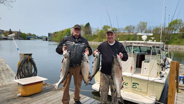 Chinook Salmon Fishing in Manistee, Michigan