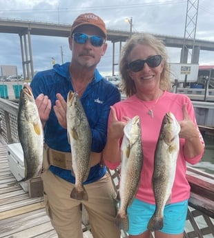 Speckled Trout / Spotted Seatrout fishing in Corpus Christi, Texas