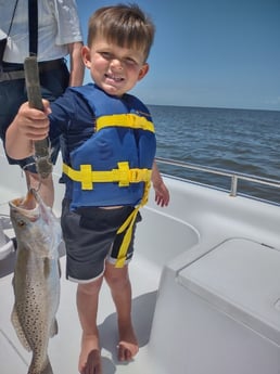 Flounder fishing in Fort Morgan, Alabama