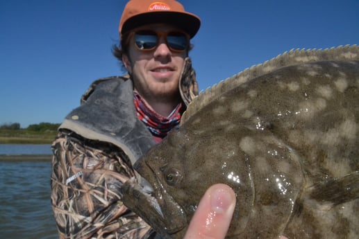 Flounder fishing in Galveston, Texas