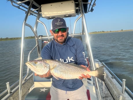 Speckled Trout / Spotted Seatrout fishing in South Padre Island, Texas