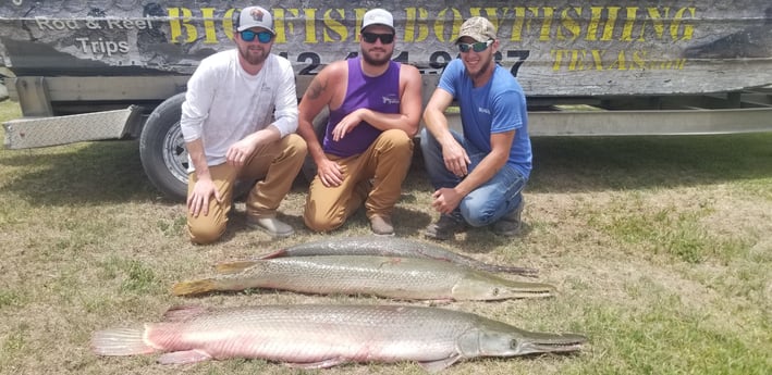 Alligator Gar fishing in Livingston, Texas