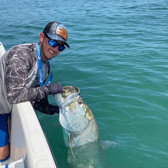 Tarpon fishing in New Smyrna Beach, Florida