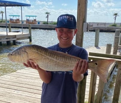 Redfish fishing in Galveston, Texas