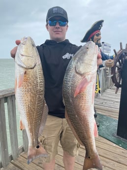 Redfish, Speckled Trout / Spotted Seatrout fishing in South Padre Island, Texas