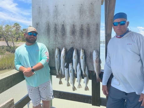 Flounder, Speckled Trout / Spotted Seatrout fishing in Aransas Pass, Texas